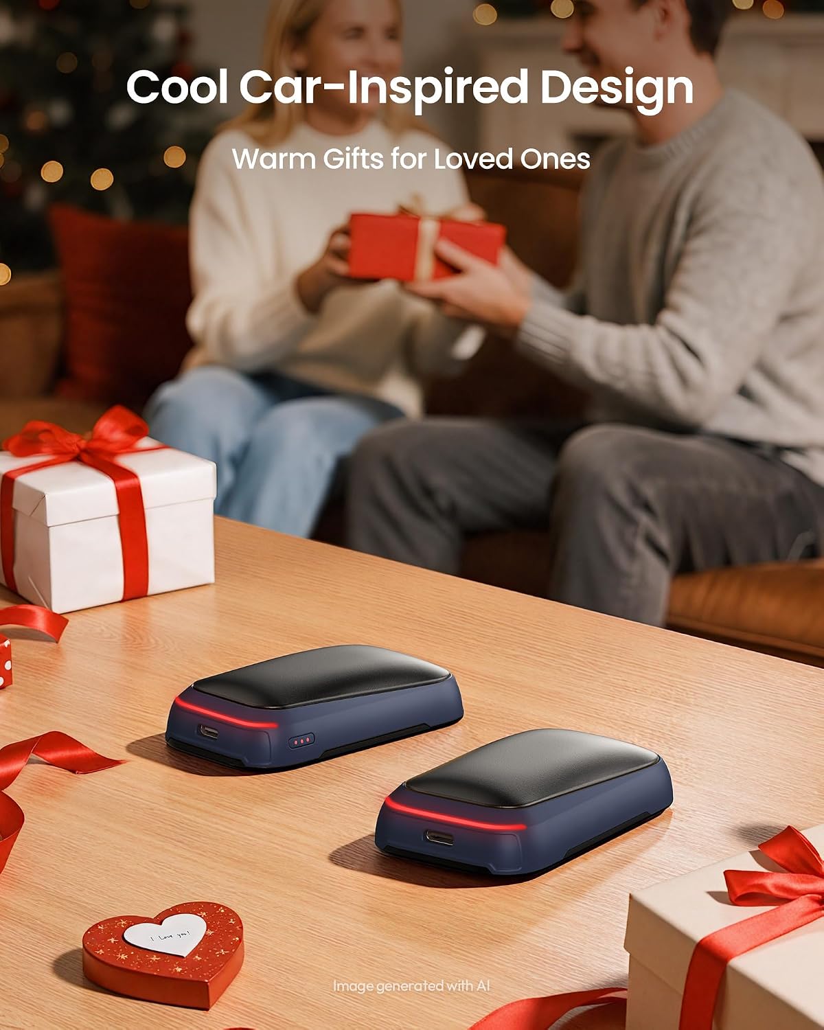 Gaiatop Electric Hand Warmers Rechargeable, Magnetic Pocket Hand Warmer | 2-Pack, 3 Heat Levels, Fits in Gloves, Winter Sports Hunting Essentials, Secret Santa Stocking Stuffers Gifts for Men Women