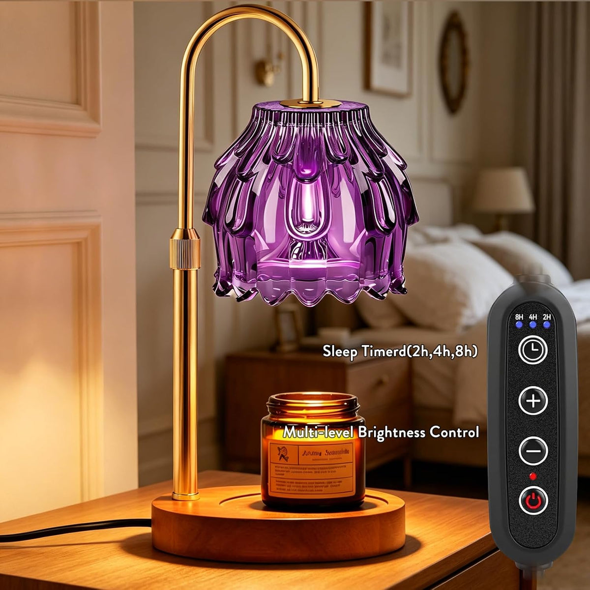 Candle Warmer Lamp with Timer Dimmable Home Decor Birthday Gifts for Women