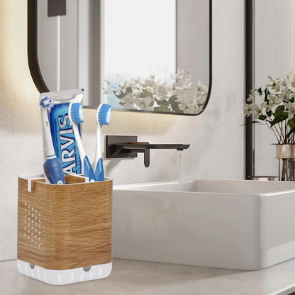 Boperzi Toothbrush Holders, Kids Toothbrush Holder with Drainage, Detachable Anti-Slip Electric Toothbrush Holder, Toothpaste Organizer Storage Caddy for Bathroom Countertop, Shower, Kitchen, Vanity
