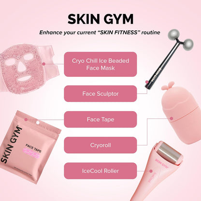 SKIN GYM CryoChill Ice Beaded Face Mask, Reusable Cooling Cryo Puffiness
