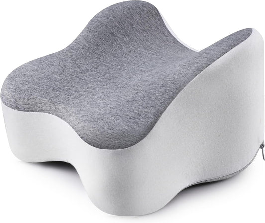 Long Knee Pillow for Side Sleepers Separates Full Thighs for Alignment | Memory Foam Leg Pillow for Knees,Hips, Back Pain Relief When Side Sleeping Spine Alignment Support for Knee Surgery Recovery