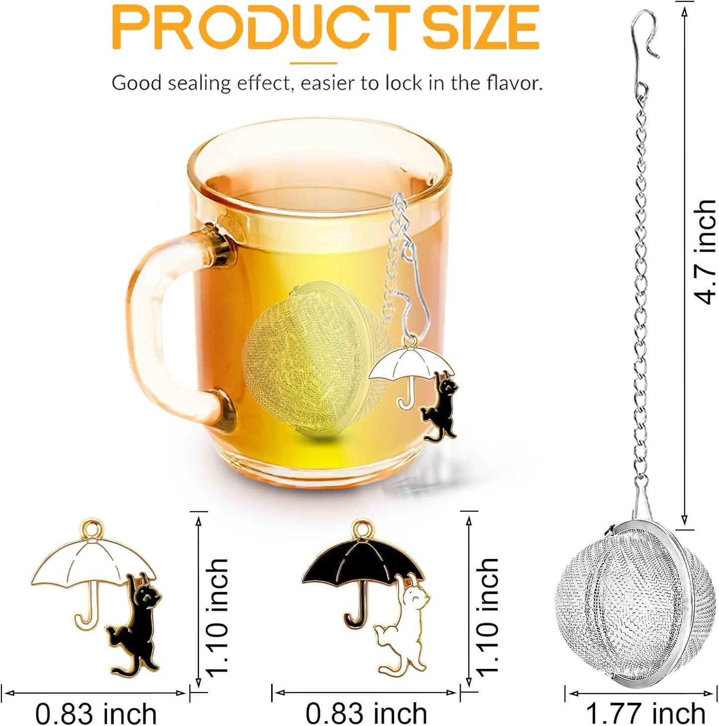 TeaSanavie 2 Pack Halloween Themed Tea Infuser - Gothic Loose Leaf Tea Steeper with Black Raven & Skull Butterfly Charm, 304 Stainless Steel, Perfect Spooky Tea Gift