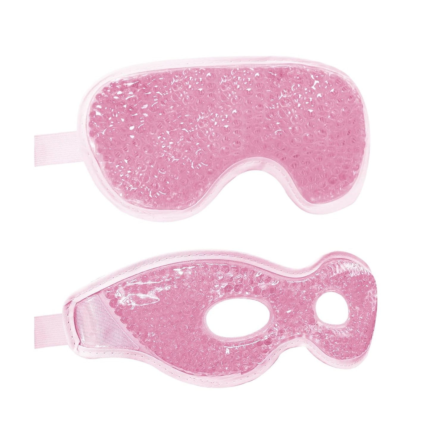 Cooling Eye Mask with Gel Bead 2 Pack Gel Eye Mask Cold Eye Mask for Relaxtion,Puffy Eyes Reusable Cold & Warm Compress for Puffiness,Dry Eyes,Headaches,Migraines,Stress Relief,Post Surgery