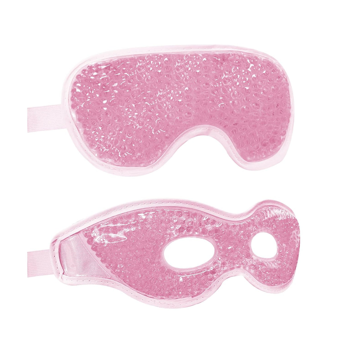 Cooling Eye Mask with Gel Bead 2 Pack Gel Eye Mask Cold Eye Mask for Relaxtion,Puffy Eyes Reusable Cold & Warm Compress for Puffiness,Dry Eyes,Headaches,Migraines,Stress Relief,Post Surgery