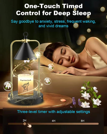 Candle Warmer Lamp with Timer, Upgraded Dimmable Wax Melts Warmer for Jar Candles, Height Adjustable Candle Lamp, Birthday Gifts for Women Mom, House Warming Gifts New Home Decor