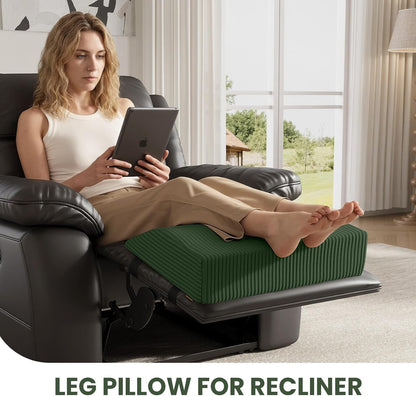 idee-home Recliner Leg Rest Cushion, Recliner Footrest Extender Pillow