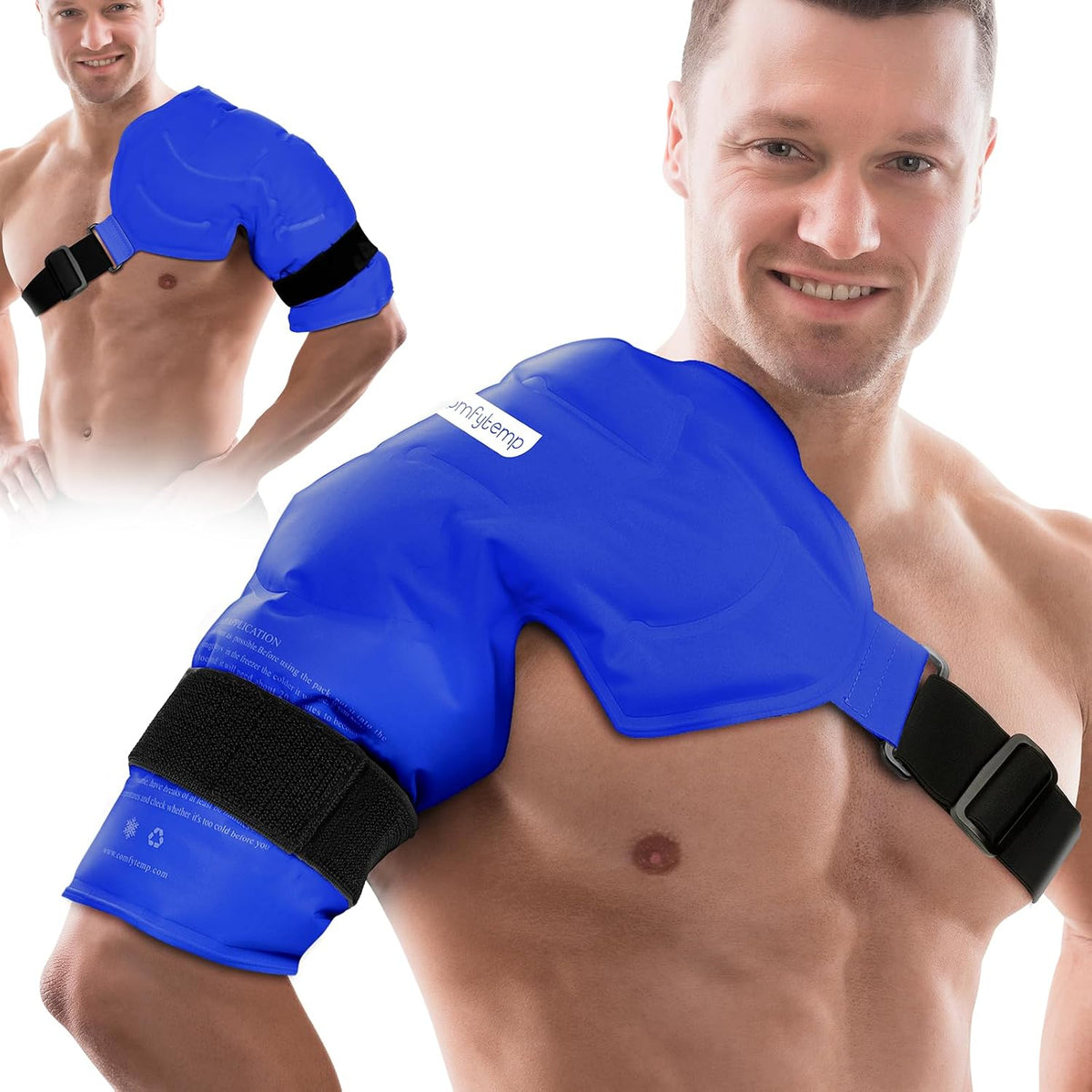 Comfytemp Shoulder Ice Pack, Rotator Cuff Cold Therapy Wrap (Large/X-Large)