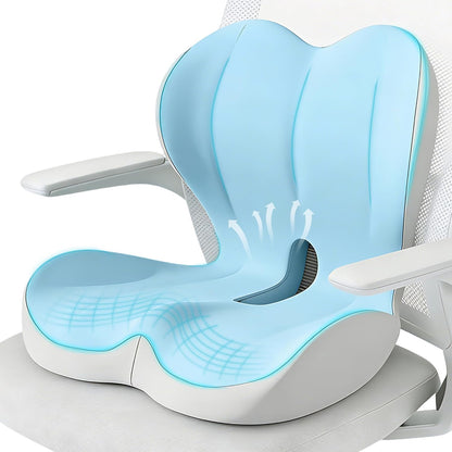 Seat Cushion for Office Chair, Ergonomic Cushion with Lumbar Support Pillow