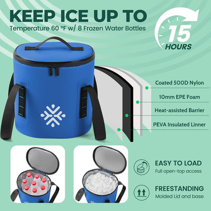 Ice Machine for Knee After Surgery w/Compression, Hip Replacement Cold Therapy Machine, Cryocuff Wrap Pack for Shoulder Recovery, ACL Cold Circulation System