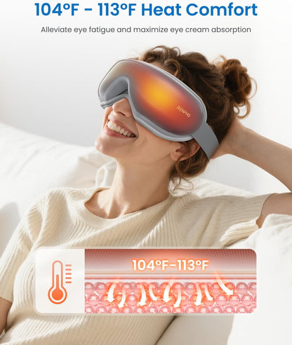 RENPHO Eyeris 1 Eye Massager with Heat, Heated Massage Eye Mask