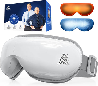 BOB AND BRAD Eye Massager with Heat and Cooling, FSA-HSA Eligible, Heated Eye Massager Mask for Dry Eyes, Migraines, Headaches Relief, Reduce Strain, Improve Sleeping, Birthday Gift for Women Men
