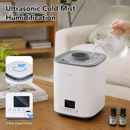 Humidifier for Bedroom, 3L Ultrasonic Cool Mist
