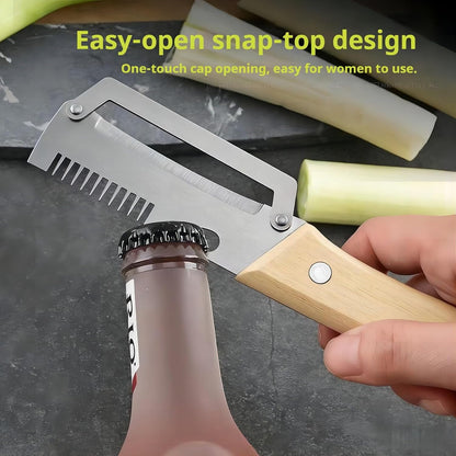 vegetable peeler，3 in 1ultra-sharp stainless steel blade, suitable for peeling fruits and vegetables, with bottle opener