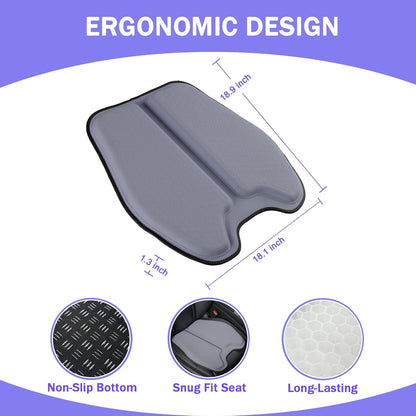 Soft Thin Gel Seat Cushion with 1 Inch Gel - Sciatica Relief