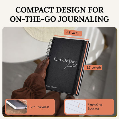 Tayri End of Day Journal – 5 Minute Daily Gratitude & Reflection Notebook