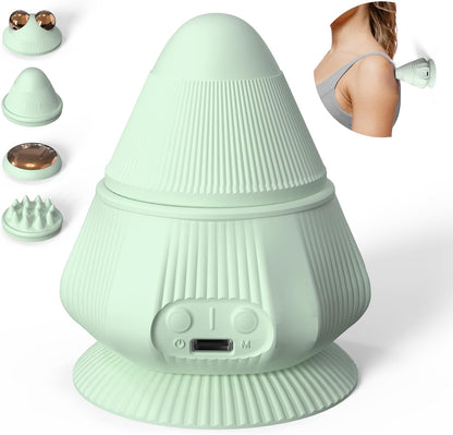 PROIRON Mountable Massage Ball with Suction Cup Pinpoint Deep Tissue Muscle Knot & Sore Relief, Vibration & Heating Trigger Point Massage Tool for Back Neck, Self-Massage Tool