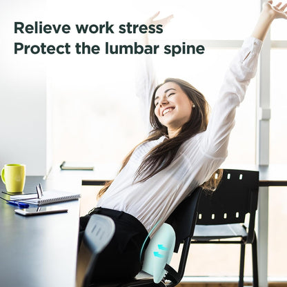 Lumbar Support Pillow for Office Chair, Memory Foam Car Back Cushion | Lumbar Pillow Lower Back with 4d Mesh Cover Adjustable Straps, Ergonomic Chair Back Pillow for Office, Car, Gaming Chairs