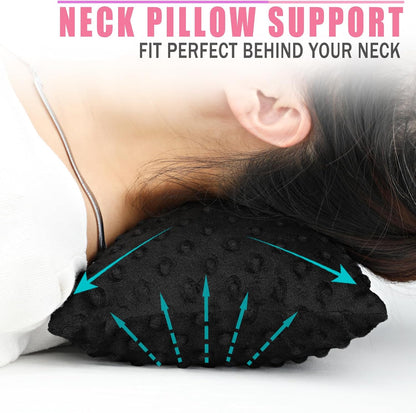 Small Knee Pillow for Side Sleepers, Soft Leg Pillows Relief from Knees, Sciatica, Hips, Joints Between Legs, Back Pain When Side Sleeping, Leg Alignment Knee Support Pillow, Minky Dot Black