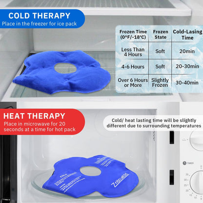 Knee Ice Pack for Injuries Gel Reusable Hot Cold Therapy Compression Wraps for Pain Relief Arthritis Meniscus Tear Surgery Recovery Sprains Swelling Cooling Knees Brace for Women Men Girls Boys