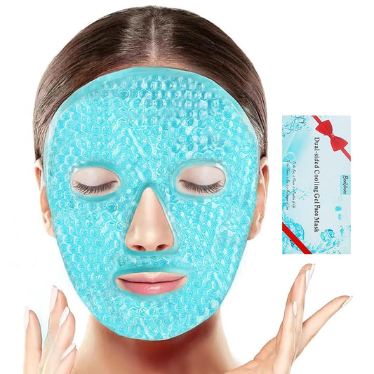 BeeVines Ice Face Mask, Cooling Gel Pack, Cold Compress for Puffy Eyes