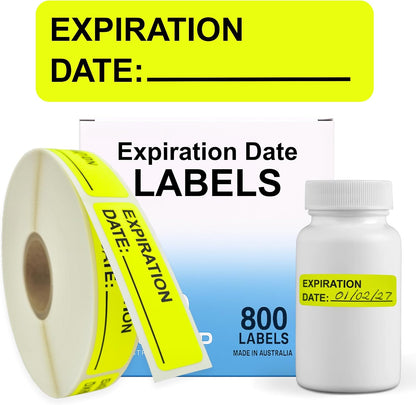Pantry Labels for Containers, Waterproof Date & Contents Food Labels, 1" x 2" (25.4 x 50.8mm), 500/Roll, Writable