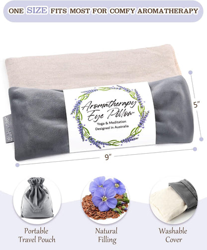 Hihealer Lavender Eye Pillow for Relaxation, Yoga, Sleep, Weighted Eye Mask