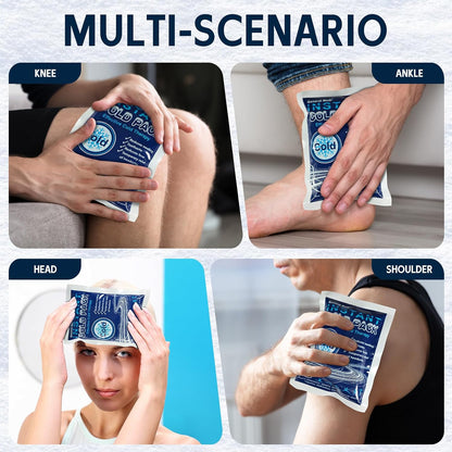 General Medi Instant Ice Cold Pack (4”x 5.5”) – 25 Packs Disposable Cold Therapy Ice Packs for Pain Relief, Swelling, Inflammation, Sprains, Toothache – for Athletes & Outdoor Activities