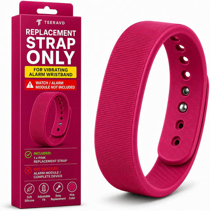 Vibrating Alarm Wristband Clock for Heavy Sleepers Wake Band Wrist Watch Silent Vibration Bracelet Loud Adults Strike Deaf People Despertar with that Won't Partner Extremely Deep