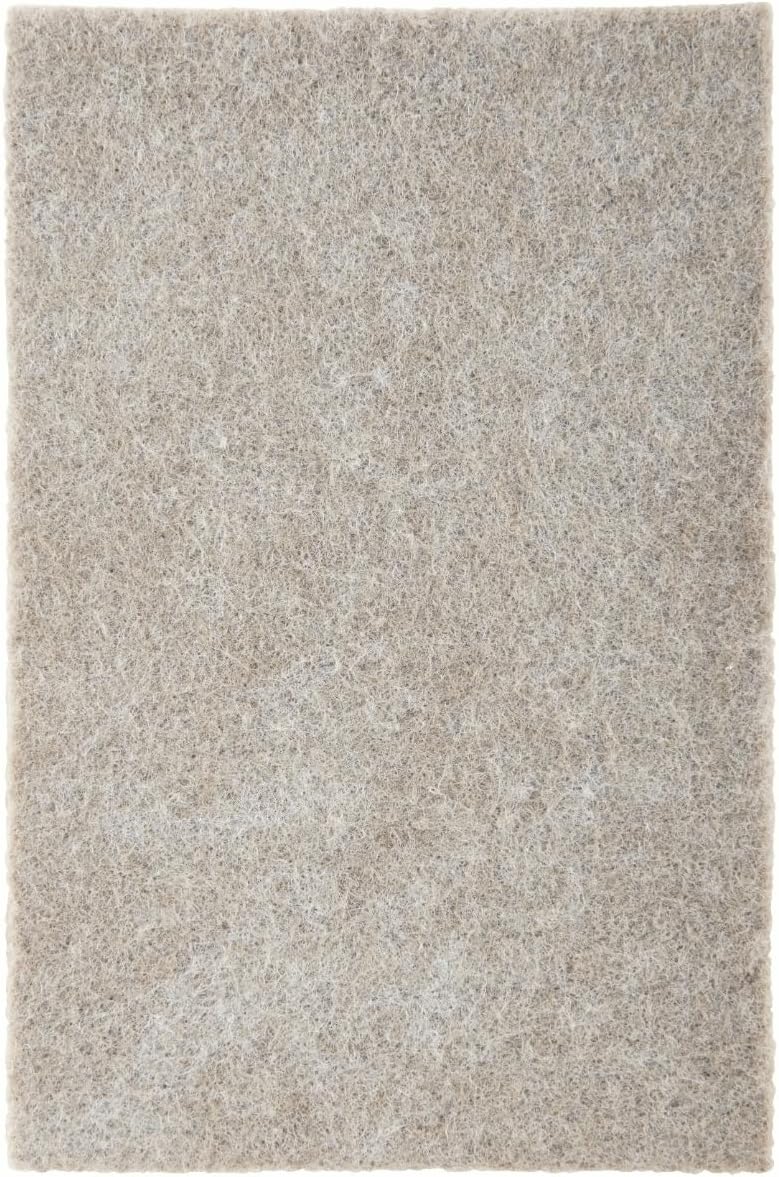 Scotch Felt Pads, 2 Pads, Rectangular, Beige, 4 in x 6 in | Protecting Hardwood Floors, Easy-to-apply, Self-Stick design, Reliable protection from nicks, dents and scratches (SP800-NA)