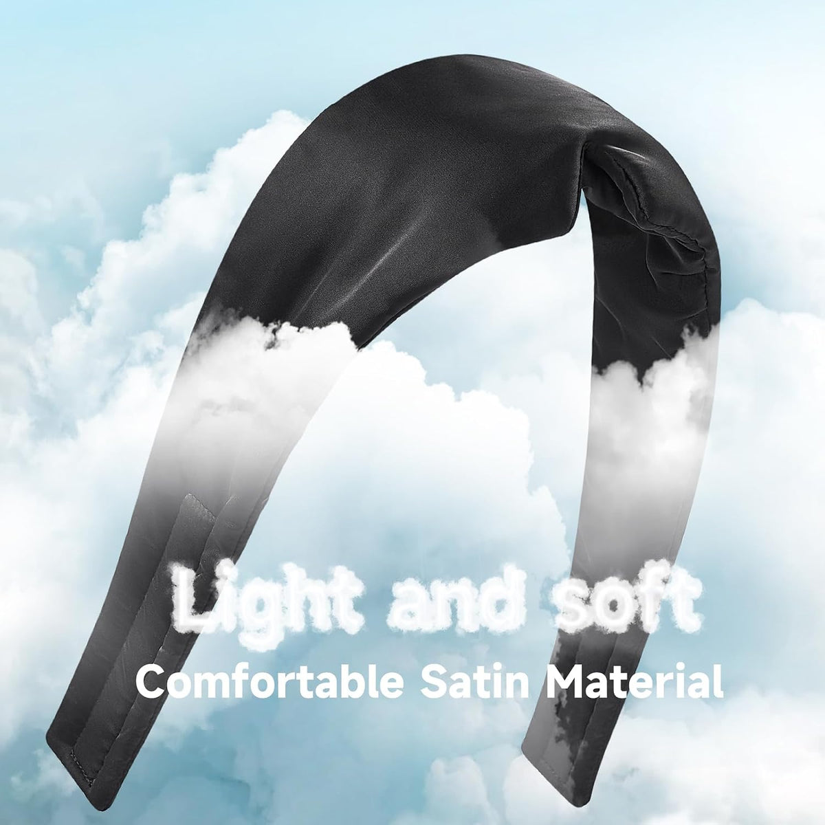 Umisleep Satin Sleep Mask for Side Sleeper, Blackout Eye Mask for Women Men