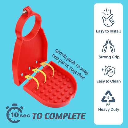 Detergent Cup Holder Set of 2, Besuerte Tidy Cup Laundry Detergent Drip Catcher Leak for Laundry Room Durable- No-Fall, No Drips or Spills【Grey】