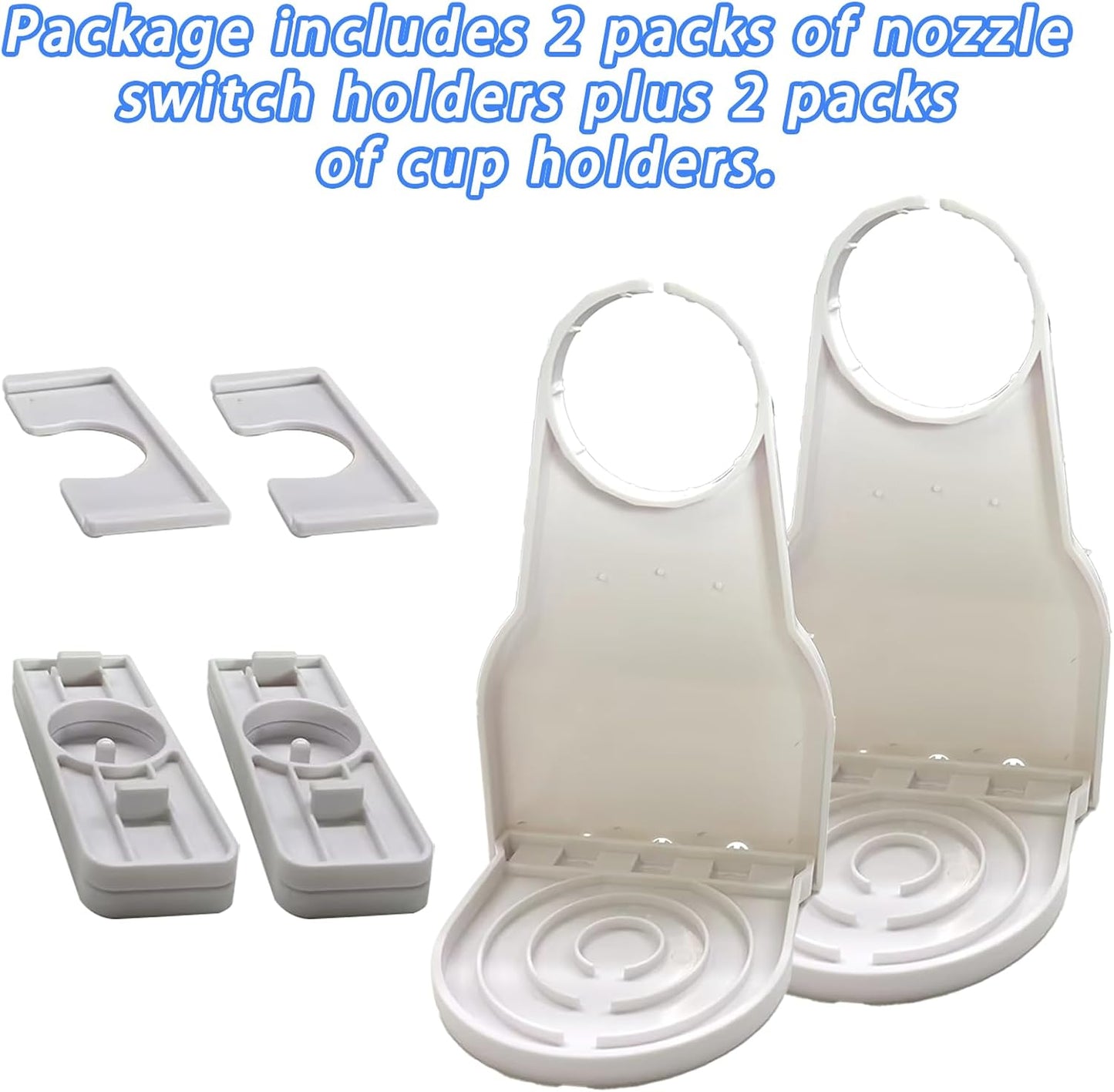 2pcs liquid detergent dispenser holder with detergent cup holder and drip tray is easy to clean and easy to organize and store in the room.