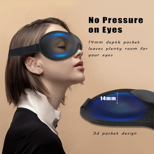 Sleep Mask for Women Men 3D Contoured Sleeping Eye Mask