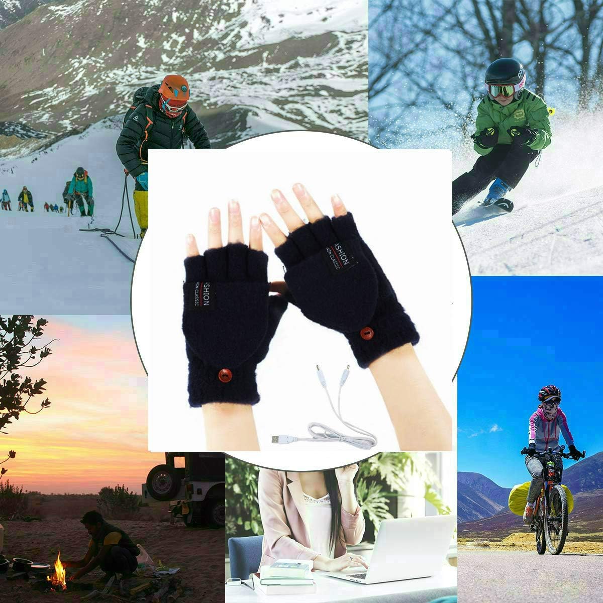 Vtelor womens Heated Gloves