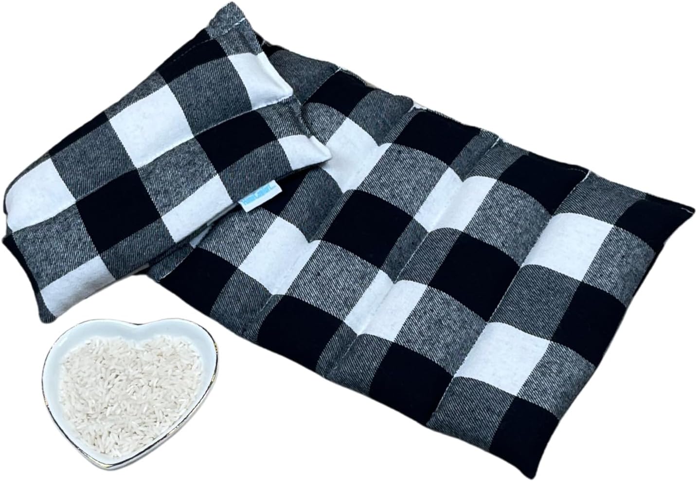 Microwavable Heating Pad (Blue Plaid/Large)