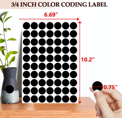 PARLAIM 1050 PCS Color Coding Labels Circle Dot Stickers,10 Color Style Colorful Coding Label Sticker for Office,Student Classroom