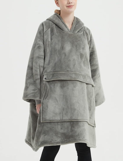 Wearable Blanket Hoodie for Adults With Pocket Strawberry Hoodie | Sherpa, Fuzzy Blanket Hoodie, Oversized Sweatshirt Blanket, Kangaroo Pouch, Cute Birthday Gifts for Sister, Cute Stuff