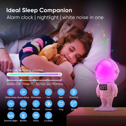 AFEXOA Astronaut Sunrise Alarm Clock with Wake Up Light for Kids