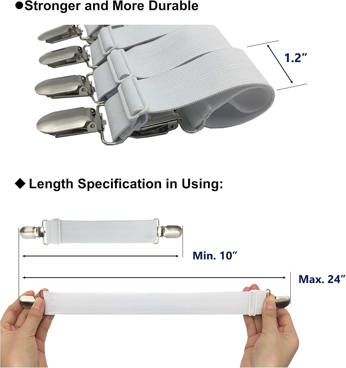 RayTour Sheet Straps Bed Sheet Keeper Holder for Corners Sheet Stays Suspender Clips Fitted Sheet Holder Clips Garters Fasteners Mattress Clamps