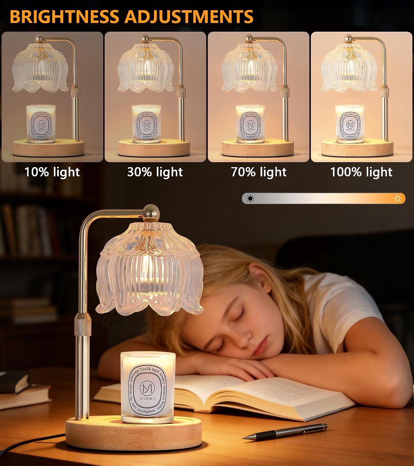 MEXISUE Candle Warmer Lamp with Timer, Bird Candle Warmer Lamp with Jar Candles,Wax Melt Warmer for Housewarming Gift, Birthday Mother's Day Valentines Gifts for Women,Mom,Sister,Bedroom Decor