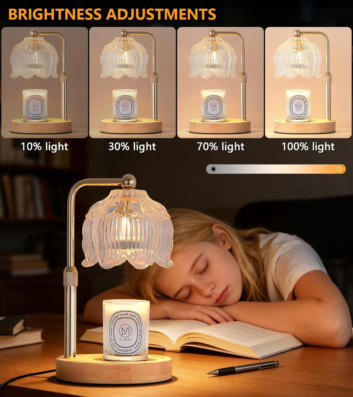 MEXISUE Candle Warmer Lamp with Timer, Bird Candle Warmer Lamp with Jar Candles,Wax Melt Warmer for Housewarming Gift, Birthday Mother's Day Valentines Gifts for Women,Mom,Sister,Bedroom Decor