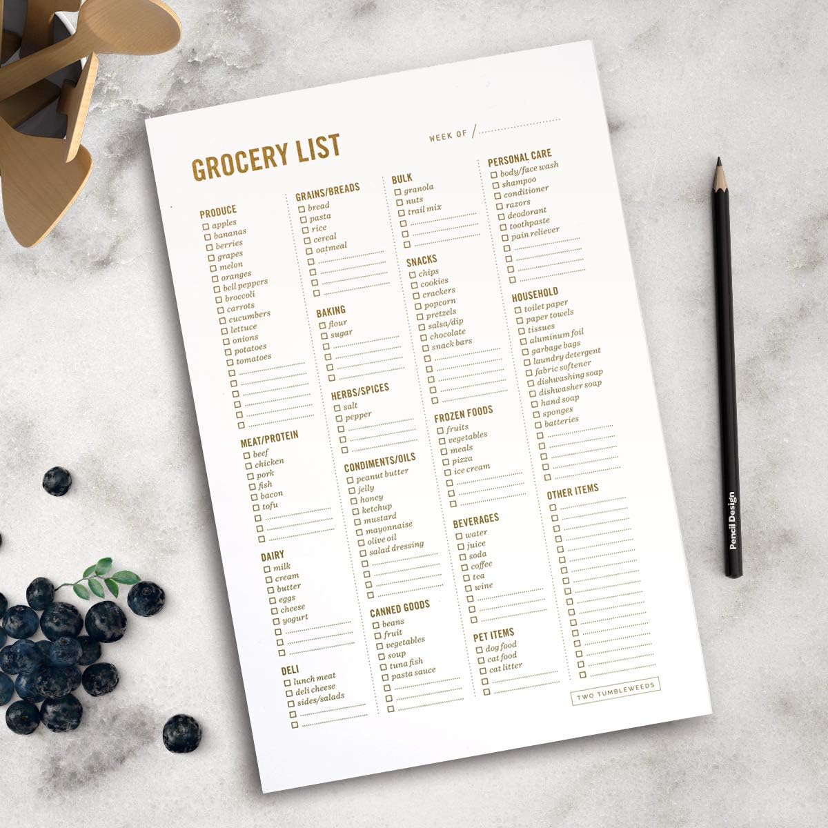 Meal Planning Notepad - What's for Dinner Weekly Meal Planner and Grocery List Magnet Pad with Tear-Off Shopping List - Family Dinner Menu for Fridge & Meal Prep - 6x9” - 50 Sheets
