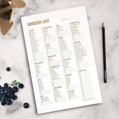 Meal Planning Notepad - What's for Dinner Weekly Meal Planner and Grocery List Magnet Pad with Tear-Off Shopping List - Family Dinner Menu for Fridge & Meal Prep - 6x9” - 50 Sheets