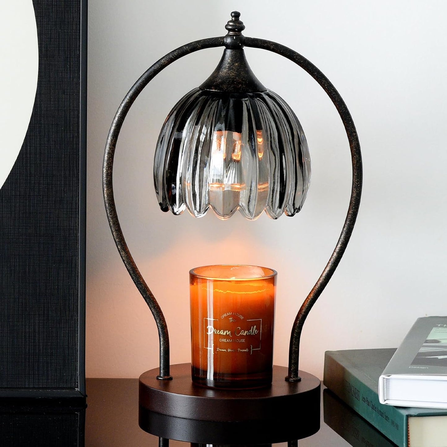 GOODBUY Candle Warmer Lamp with Timer Dimmable: Electric Candle Warmer Birthday Gifts for Women Mom - Candle Lamp Warmer House Warming Gifts New Home Decor - Wax Warmer for Jar Candles with 2 Bulbs