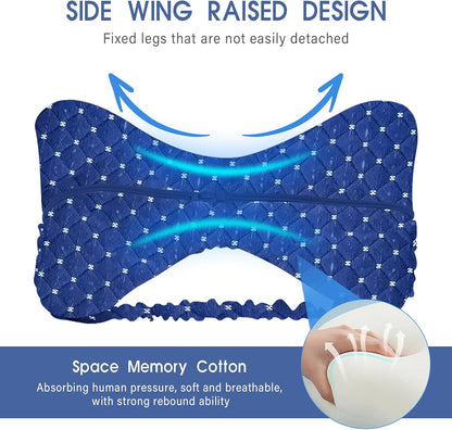 Memory Foam Knee Pillow for Side Sleepers – Orthopedic Leg & Hip Alignment Cushion, Spine Support Pillow for Back, Shoulder & Pressure Relief