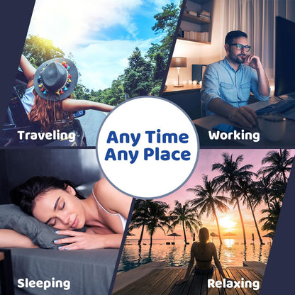 Sleepbox Sound White Noise Machine with 25 Soothing Sounds and 10 Colors Warm Night Light 4 Brightness Levels 32 Volume Levels 5 Timer and Memory Function for Baby Kids Adults Seniors Sleeping White