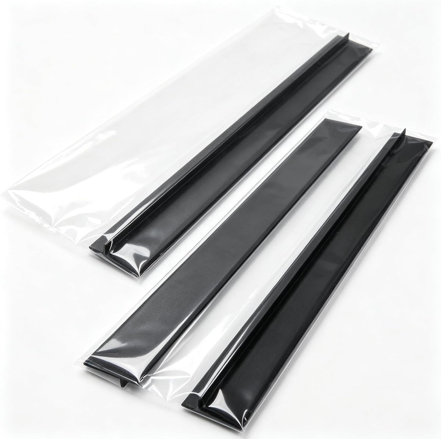 2-Pack T-Type Silicone Stove Gap Filler, 2.2"×21" Black Counter Seal Strip, Heat Resistant Food Grade Silicone Gap Cover, Easy Clean Cuttable Strip for Between Stove and Counter, Gas Range Universal