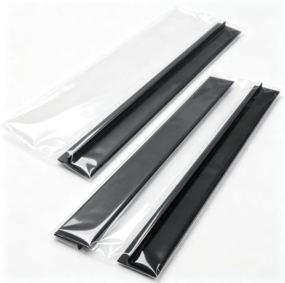 2-Pack T-Type Silicone Stove Gap Filler, 2.2"×21" Black Counter Seal Strip, Heat Resistant Food Grade Silicone Gap Cover, Easy Clean Cuttable Strip for Between Stove and Counter, Gas Range Universal