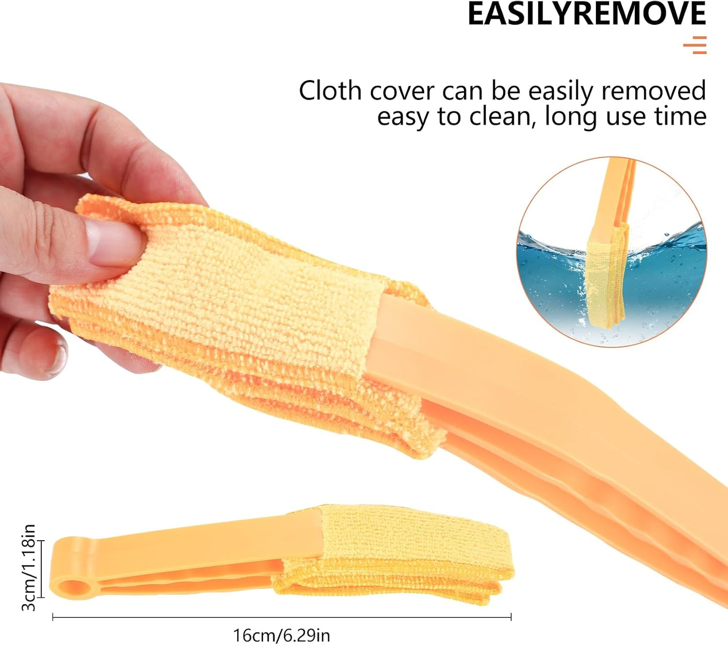 6pcs Window Venetian Blind Cleaner Duster Tool, Blind Duster,dusting Brush | blind cleaner duster tool,blinds cleaner,Air Conditioner, Wood & Vinyl Blinds,for Blinds Air Conditioner Vent Keyboard