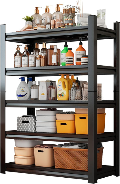 Over Washer and Dryer Shelves, 4 Tiers Adjustable Height Laundry Room Storage and Organizer Standing Shelf, Metal Freestanding Space Saving Organizers Shelf (4-Tier 63" H*45" W*15.7" D)